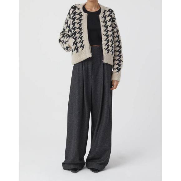 NEW CLOSED jacquard cardigan in black - Picture 4 of 5